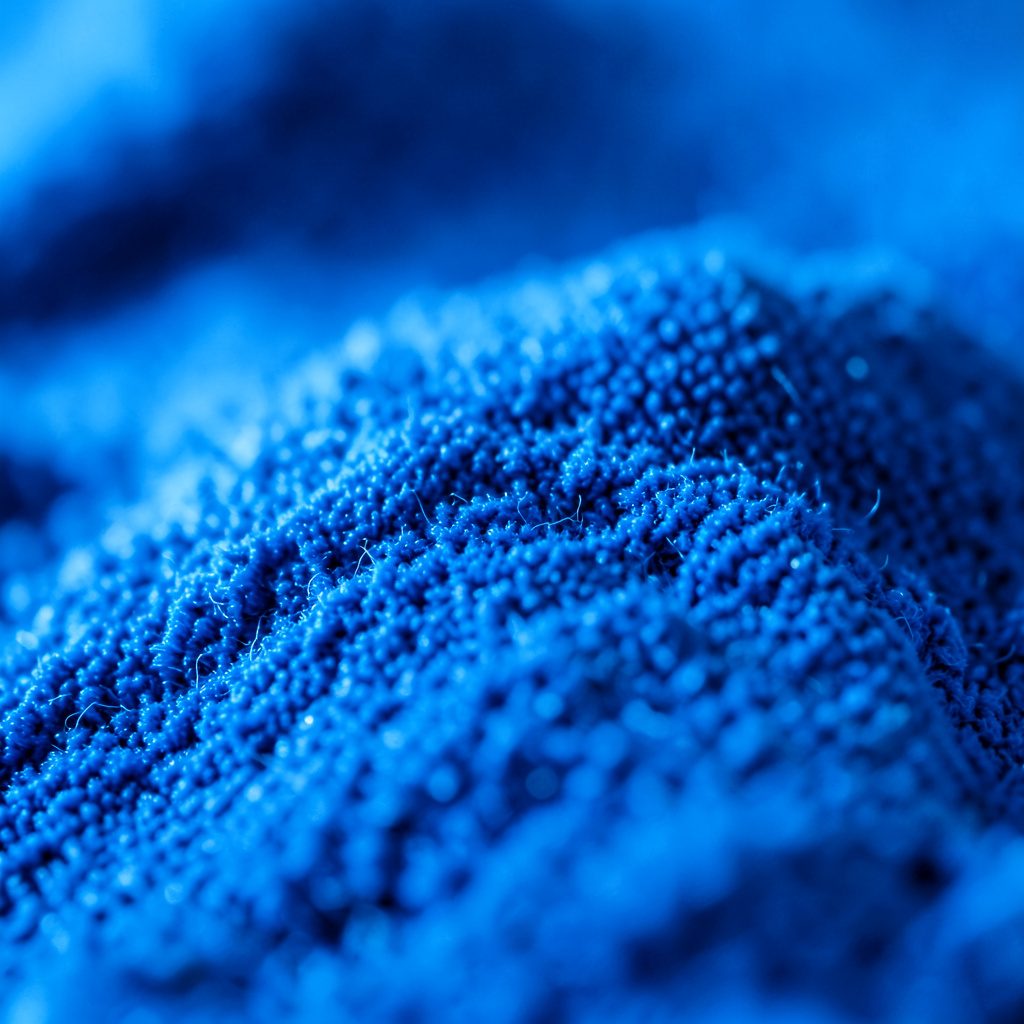 Close-up of a scratched metallic surface in cool gray and blue hues