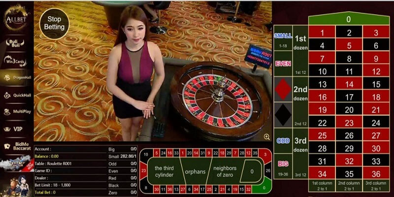 Người chơi sẽ có nhiều trải nghiệm tuyệt vời tại Roulette